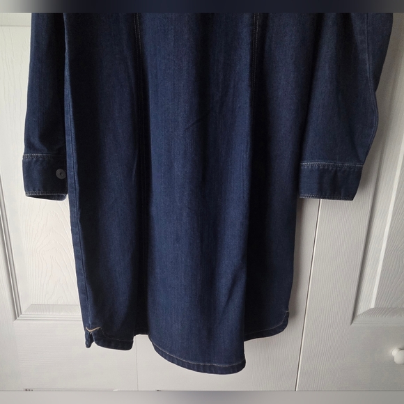 NWT INC International Concepts Dark Blue Stretch Denim Dress Size 12 - Picture 8 of 10
